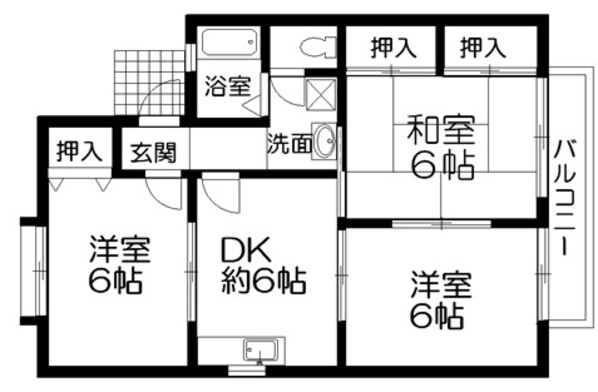 セジュールシャルマンの物件間取画像